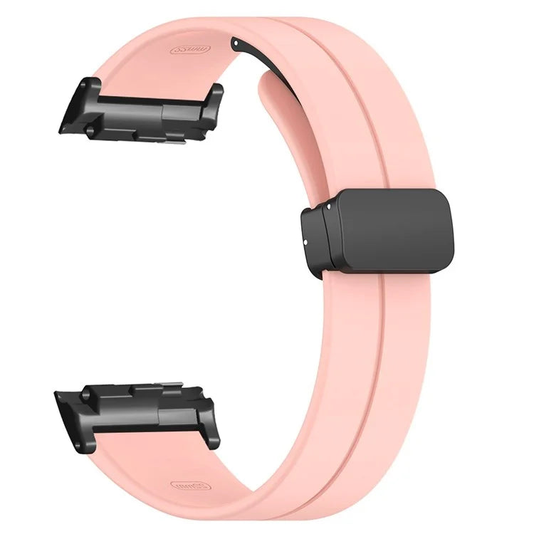 For Huawei Watch D Strap Replacement Soft Silicone Watch Strap with Magnetic Folding Buckle