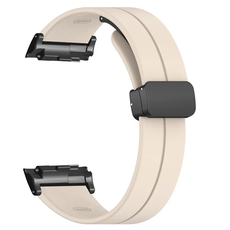 For Huawei Watch D Strap Replacement Soft Silicone Watch Strap with Magnetic Folding Buckle