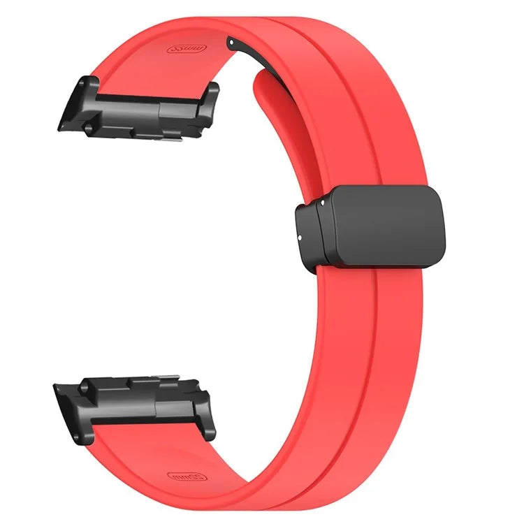 For Huawei Watch D Strap Replacement Soft Silicone Watch Strap with Magnetic Folding Buckle