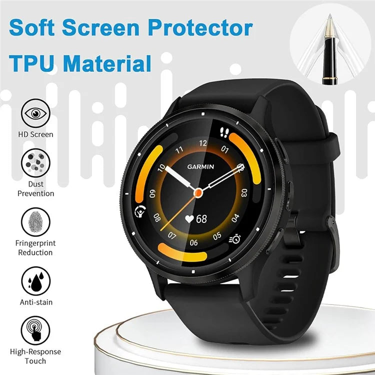 For Garmin Venu 3 Dustproof 3D Curved Film High Touch Sensitive PET Watch Screen Protector