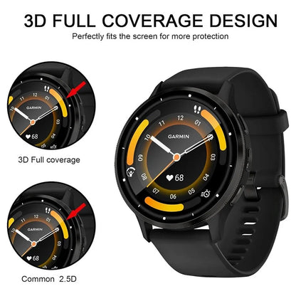 For Garmin Venu 3 Dustproof 3D Curved Film High Touch Sensitive PET Watch Screen Protector