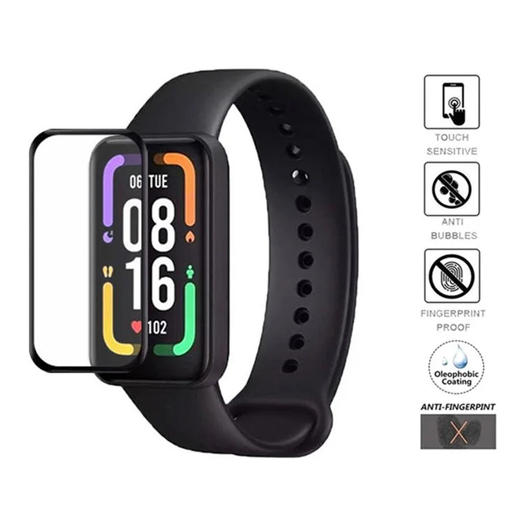 For Xiaomi Redmi Smart Band Pro 3D Curved Screen Protector Anti-Fingerprint HD Screen Film