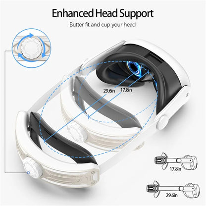 For Meta Quest 3 Replacement Headband with Adjustable Knob VR Headset Accessories