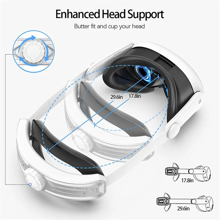 For Meta Quest 3 Replacement Headband with Adjustable Knob VR Headset Accessories