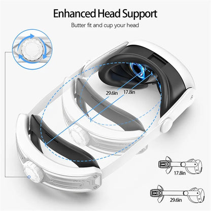 For Meta Quest 3 Replacement Headband with Adjustable Knob VR Headset Accessories