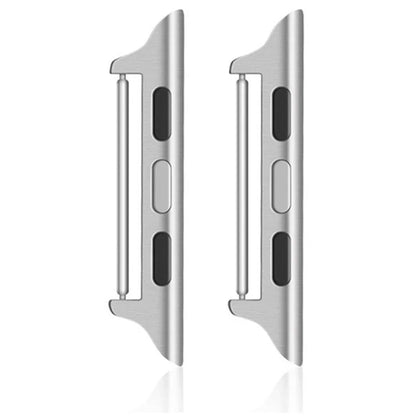 1 Pair Stainless Steel Adapter for Apple Watch Series 9 8 7 41mm / 6 5 4 SE (2023) SE (2022) SE 40mm / 3 2 1 38mm , 22mm Watch Strap Connector