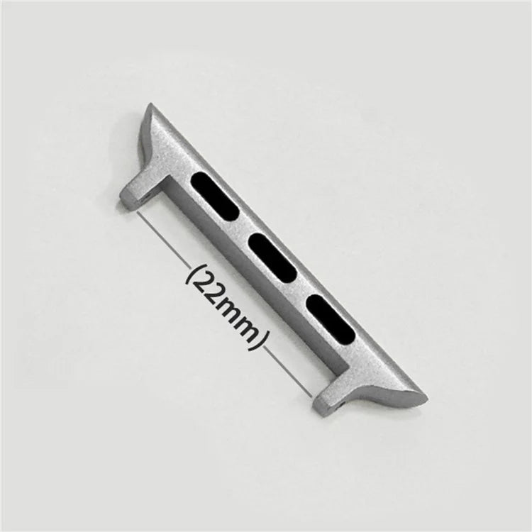 1 Pair Stainless Steel Adapter for Apple Watch Series 9 8 7 41mm / 6 5 4 SE (2023) SE (2022) SE 40mm / 3 2 1 38mm , 22mm Watch Strap Connector