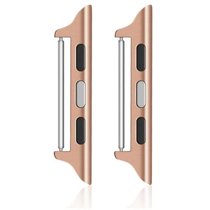 1 Pair Stainless Steel Adapter for Apple Watch Series 9 8 7 41mm / 6 5 4 SE (2023) SE (2022) SE 40mm / 3 2 1 38mm , 22mm Watch Strap Connector