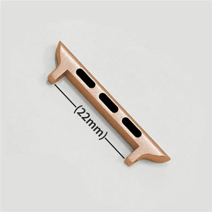 1 Pair Stainless Steel Adapter for Apple Watch Series 9 8 7 41mm / 6 5 4 SE (2023) SE (2022) SE 40mm / 3 2 1 38mm , 22mm Watch Strap Connector