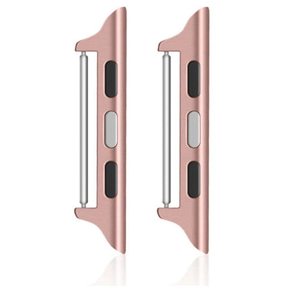 1 Pair Stainless Steel Adapter for Apple Watch Series 9 8 7 41mm / 6 5 4 SE (2023) SE (2022) SE 40mm / 3 2 1 38mm , 22mm Watch Strap Connector