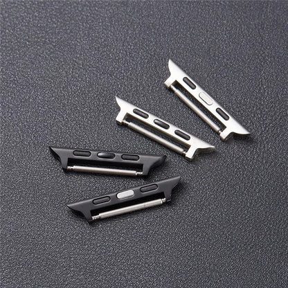 1 Pair Stainless Steel Adapter for Apple Watch Series 9 8 7 41mm / 6 5 4 SE (2023) SE (2022) SE 40mm / 3 2 1 38mm , 22mm Watch Strap Connector