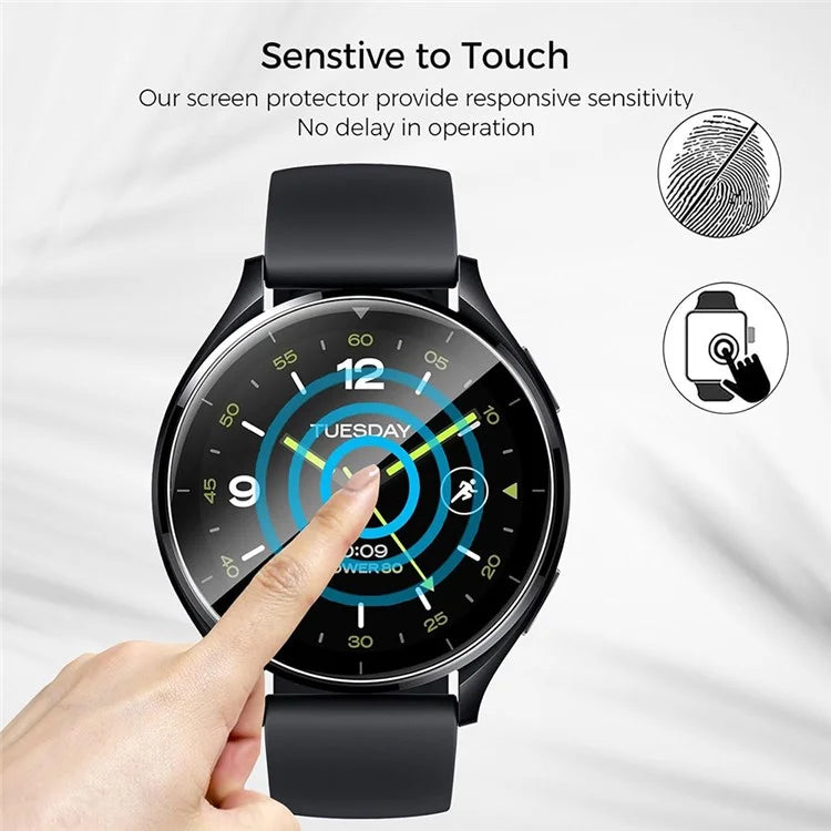 3Pcs for Xiaomi Watch 2 Screen Protector Flexible TPE HD Clear Anti-Scratch Film