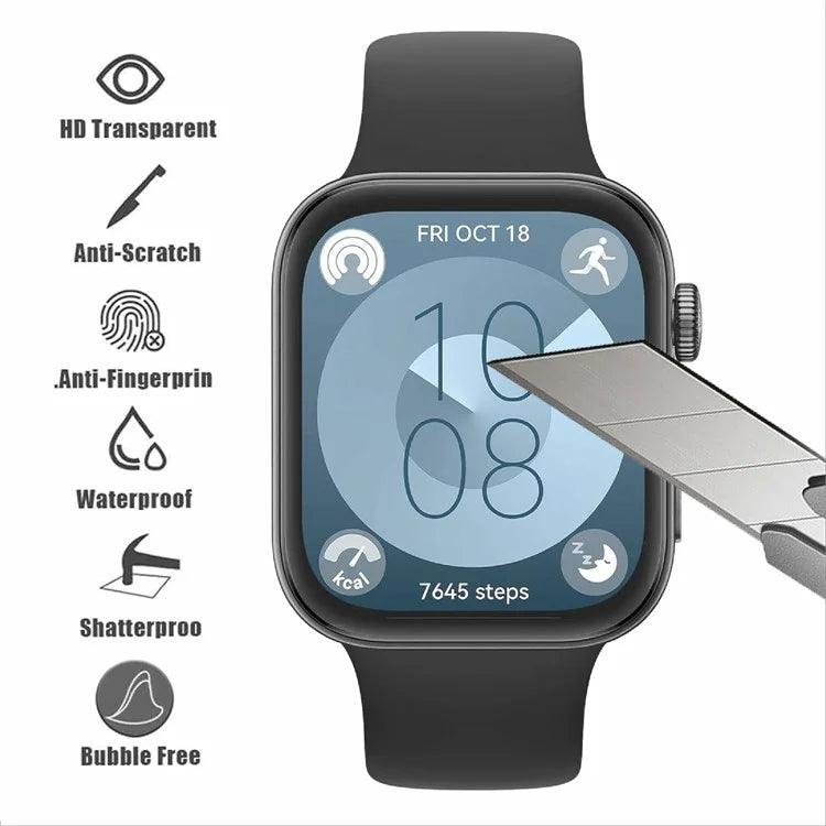 For Huawei Watch Fit 3 Anti-Scratch Film TPU 3D Smartwatch Screen Protector