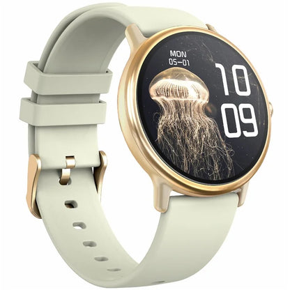 Y86 Sports Smart Watch 1.43-inch AMOLED Screen Heart Rate Blood Oxygen Monitor, Silicone Strap