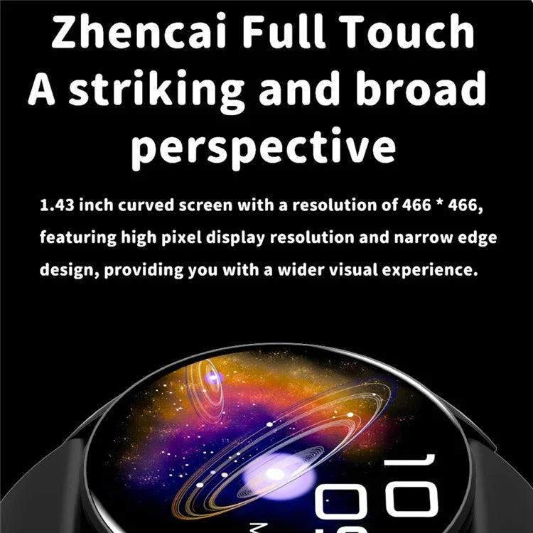 Y85 Round Smart Watch Bluetooth Call Music Heart Rate Body Temperature Health Monitoring Sports Watch
