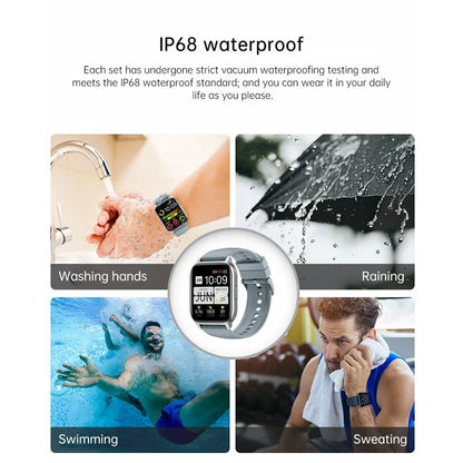 Y3 Smart Watch Bluetooth Call Heart Rate Monitor 1.85-inch HD Screen Sports Watch