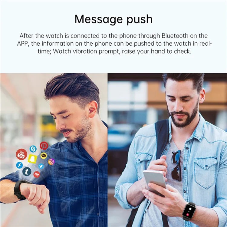 Y3 Smart Watch Bluetooth Call Heart Rate Monitor 1.85-inch HD Screen Sports Watch