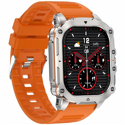 AK72 Smart Watch 1.952 Inch Heart Rate Blood Pressure Monitor Fitness Watch, Silicone Strap