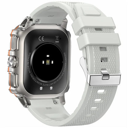 AK72 Smart Watch 1.952 Inch Heart Rate Blood Pressure Monitor Fitness Watch, Silicone Strap