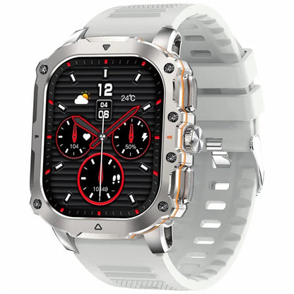 AK72 Smart Watch 1.952 Inch Heart Rate Blood Pressure Monitor Fitness Watch, Silicone Strap