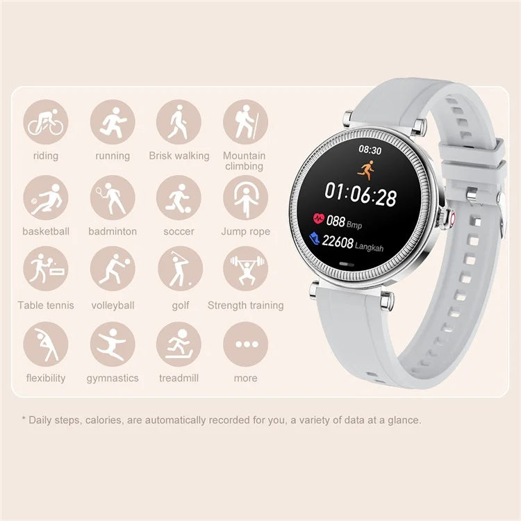 CF37 Women Smart Watch Menstrual Cycle Reminder Health Monitoring Bluetooth Call Smart Bracelet