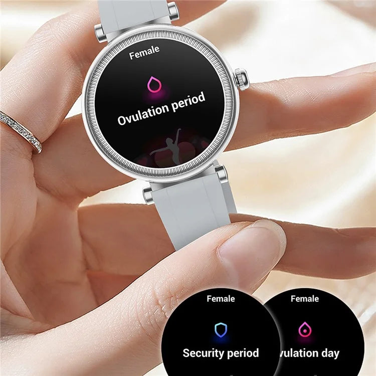 CF37 Women Smart Watch Menstrual Cycle Reminder Health Monitoring Bluetooth Call Smart Bracelet