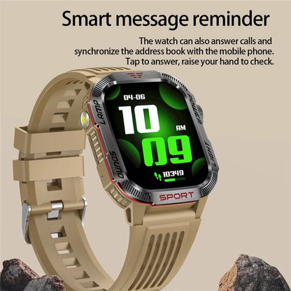 HT29 Banknote Detection Flashlight Compass Altitude Test Smart Watch Health Monitoring Waterproof Sports Watch