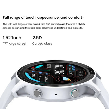 Z123 Smart Watch 1.52-inch Multiple Sports Mode Health Monitor Bluetooth Call Wristwatch
