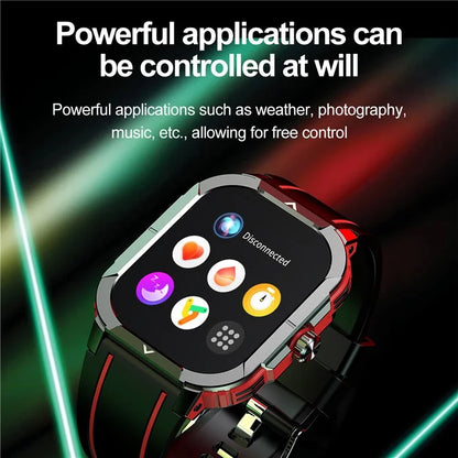 HK56 2.06-inch AMOLED Screen Bluetooth Call Health Monitor Outdoor Sports Smart Watch