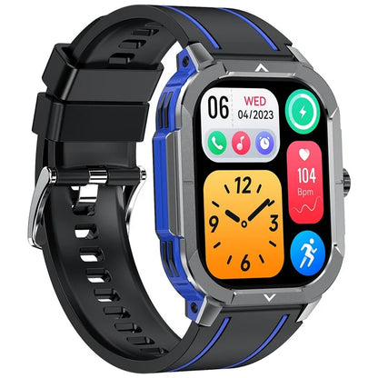 HK56 2.06-inch AMOLED Screen Bluetooth Call Health Monitor Outdoor Sports Smart Watch