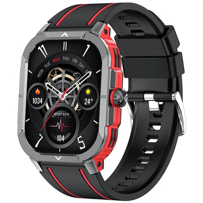 HK56 2.06-inch AMOLED Screen Bluetooth Call Health Monitor Outdoor Sports Smart Watch
