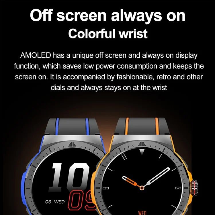 HK52 1.43-inch AMOLED Screen Bluetooth Call Smart Watch Multiple Sports Mode Bracelet