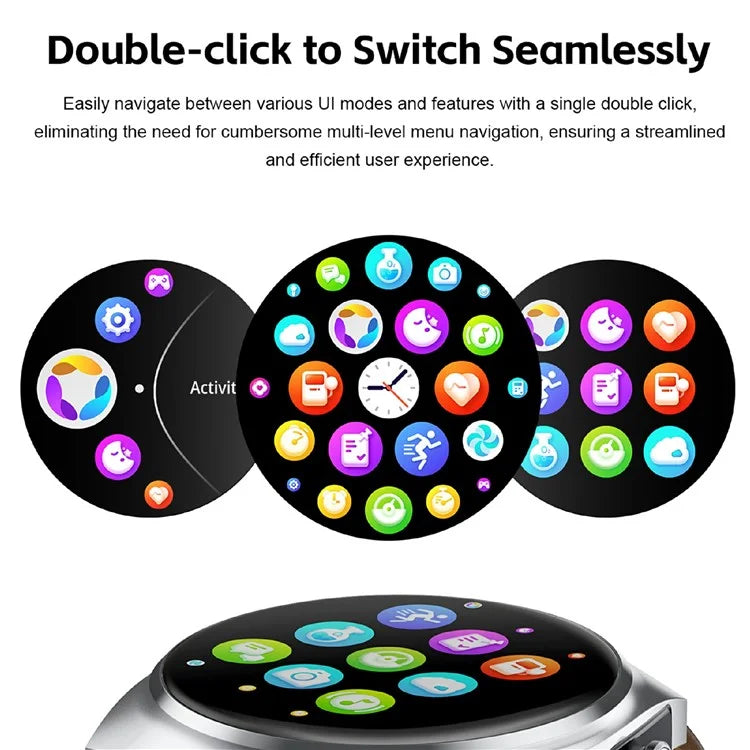 GT95 Smart Watch Earphone Bluetooth Call 1.53 inch Screen Fitness Tracker Heart Rate Monitor