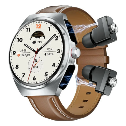 GT95 Smart Watch Earphone Bluetooth Call 1.53 inch Screen Fitness Tracker Heart Rate Monitor