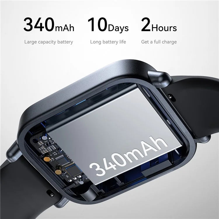 JOYROOM Fit-Life JR-FT3S 1.96-inch Bluetooth Call Smart Watch Heart Rate Health Monitoring Sports Watch