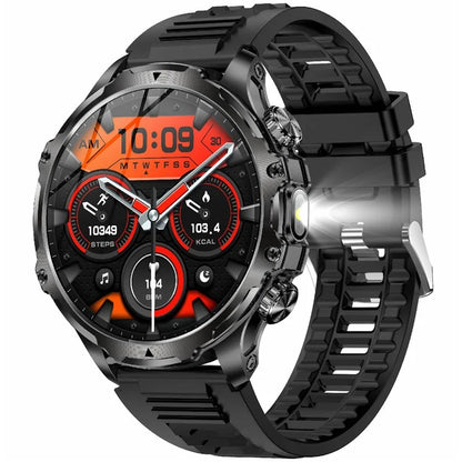AK75 Silicone Strap Smart Watch Bluetooth Call Heart Rate Sleep Health Monitoring Sports Watch