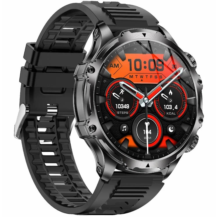 AK75 Silicone Strap Smart Watch Bluetooth Call Heart Rate Sleep Health Monitoring Sports Watch