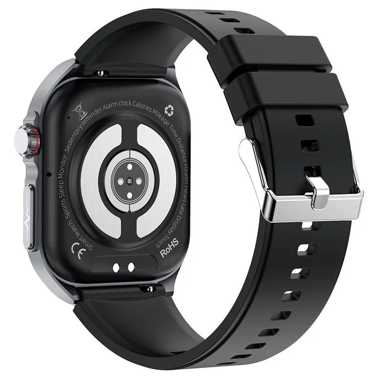 ET585 Smart Watch SOS Emergency Call ECG Function Bracelet with Silicone Strap