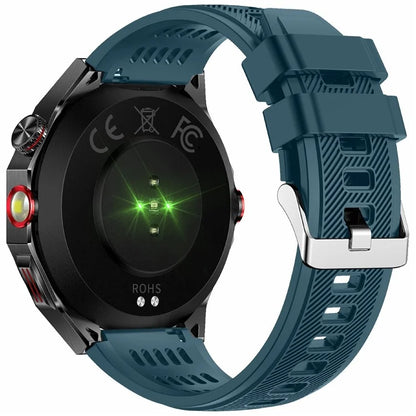 HT28 1.85 inch Screen Smart Watch Bluetooth Call Bracelet with Compass, Flashlight Function