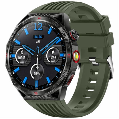 HT28 1.85 inch Screen Smart Watch Bluetooth Call Bracelet with Compass, Flashlight Function