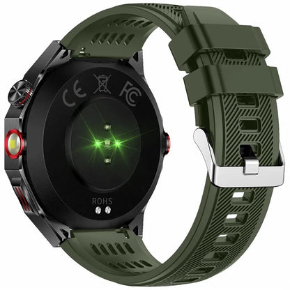 HT28 1.85 inch Screen Smart Watch Bluetooth Call Bracelet with Compass, Flashlight Function