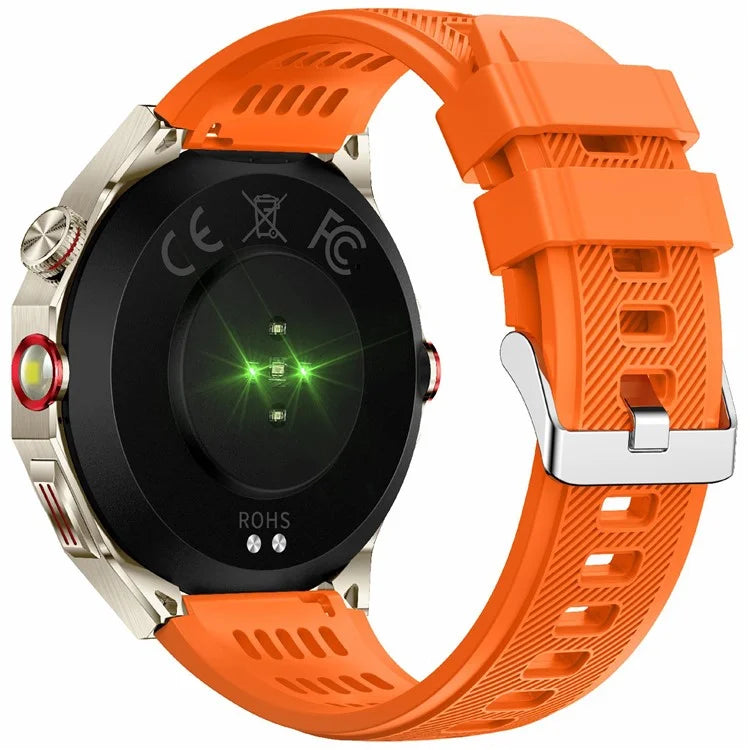 HT28 1.85 inch Screen Smart Watch Bluetooth Call Bracelet with Compass, Flashlight Function