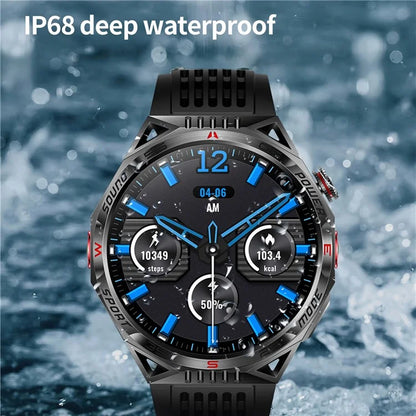 HT28 1.85 inch Screen Smart Watch Bluetooth Call Bracelet with Compass, Flashlight Function