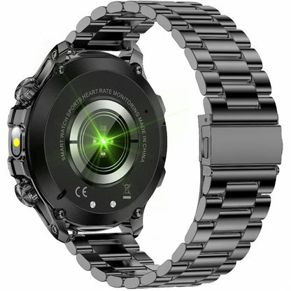 AK75 Steel Strap Smart Watch Bluetooth Call Waterproof Health Monitoring Sports Watch