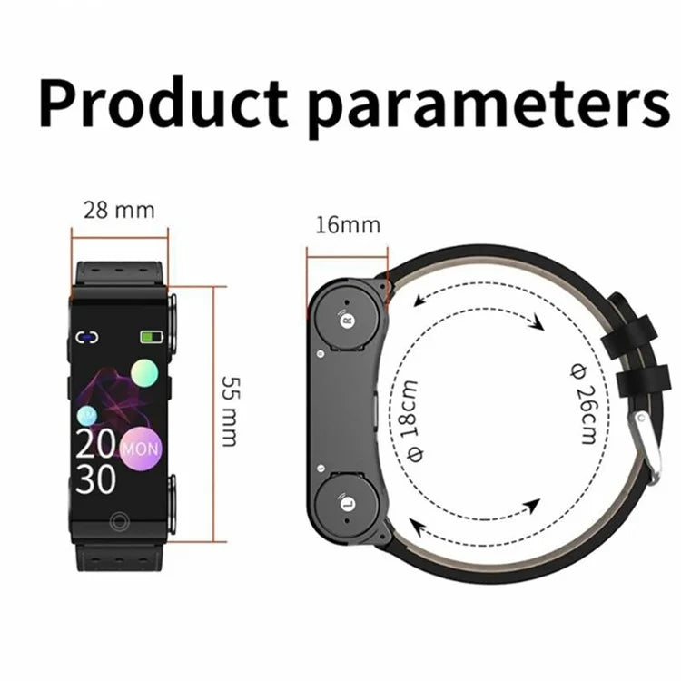 L890 2-In-1 Smart Watch Bluetooth Earphone Headset Fitness Tracker