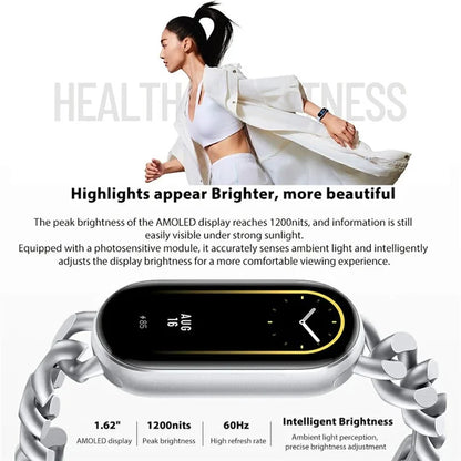XIAOMI Mi Band 9 M2345B1 Standard Version Smart Bracelet Health Monitoring 1.62-inch AMOLED Screen Smart Wristband, TPU Strap