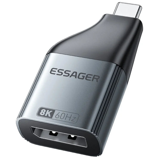 ESSAGER DP to Type-C 8K 60Hz HD Video Transfer Adapter for Monitor HDTV Projector