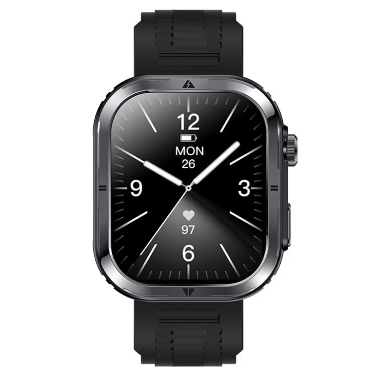 MK86 2.01-inch Square Screen Bluetooth Call Smart Watch Health Monitoring Waterproof Sports Watch with LED Light
