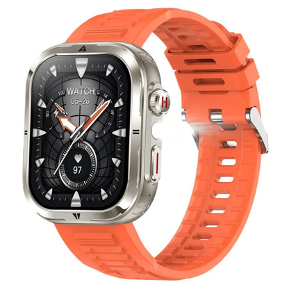 MK86 2.01-inch Square Screen Bluetooth Call Smart Watch Health Monitoring Waterproof Sports Watch with LED Light