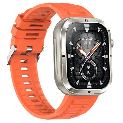 MK86 2.01-inch Square Screen Bluetooth Call Smart Watch Health Monitoring Waterproof Sports Watch with LED Light